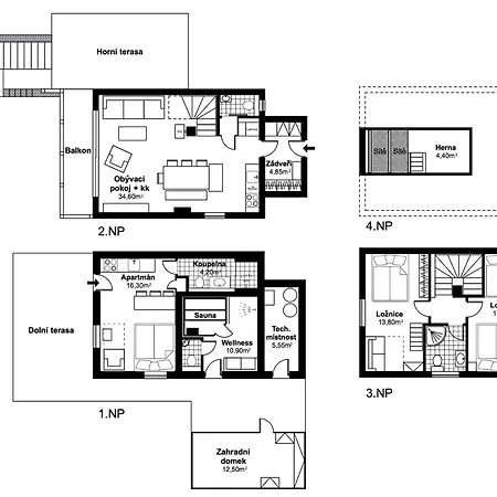 Βίλα New Chalet With Wellness - Lipno nad Vltavou